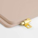 Ver imagem 5 de Assento Sanitário MDF Soft Close Boss Beige (Bege Fosco) para Vaso Incepa com Ferragem Dourada