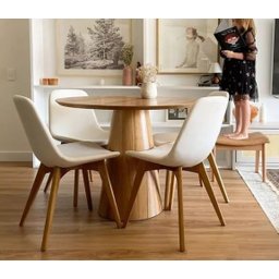 Mesa De Jantar Laminada 90cm   *****SOMENTE A MESA SEM CADEIRAS**** - 1