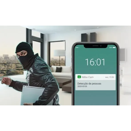 Camera Segurança Ip Wi-fi Mibo Full Hd Intelbras IMX Baba Eletronica Branco - 2