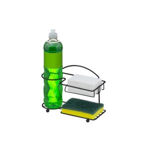 Suporte Porta Detergente Esponja Sabão Organizador para Pia - Cód 07728