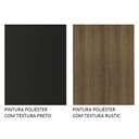 Ver mais imagens de Rack Madesa Dubai e Painel para TV até 65 Polegadas com Pés Preto/Rustic D8D8 Cor:Preto/Rustic