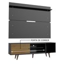 Ver imagem 5 de Rack Madesa Dubai e Painel para TV até 65 Polegadas com Pés Preto/Rustic D8D8 Cor:Preto/Rustic