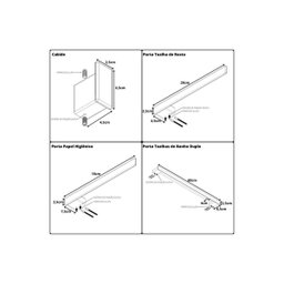 Kit de Acessórios de Banheiro Cromado F.master Duplo 4 Peças - 6