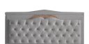 Ver imagem 2 de Kit Helena Cabeceira de Cama Painel e Calçadeira Baú King 195 Cm Suede Prata Eli Móveis e Decoração
