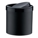 Ver imagem 1 de Lixeira Cozinha Banheiro Basculante 5l Preta Plastico 1216