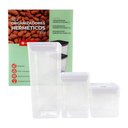 Ver imagem 1 de Kit Organizador Hermético Dubai Branco 5 Litros