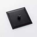 Ver mais imagens de Ducha Chuveiro 20x20 Inox Preto Fosco Slim Quadrado Suporte Parede Piscina Banheiro Area Externa LEV