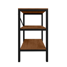 Estante Multiuso Slim Aço Pintura Anti Risco Canela Rústico - 4