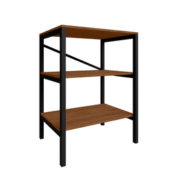 Estante Multiuso Slim Aço Pintura Anti Risco Canela Rústico - 3