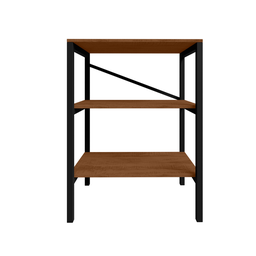 Estante Multiuso Slim Aço Pintura Anti Risco Canela Rústico - 2