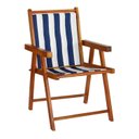 Ver imagem 1 de Cadeira de Praia Dobrável em Madeira Envernizada