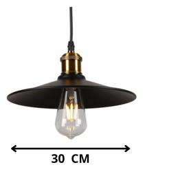 Pendente Flat Preto 30cm - 2