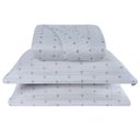 Ver imagem 1 de Cobre Leito Queen Decor Bordado 200 Fios 3 Peças - Branco To Decorando