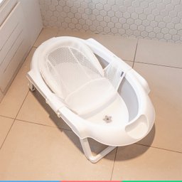 Banheira Bebê Dobrável de 0 à 3 Anos Fechamento Compacto Smile Rosa Safety 1st - 8