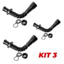 Ver imagem 1 de Kit 3 Sifão Universal Pia, Lavatório e Tanque Preto Astra