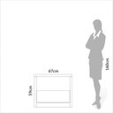 Ver imagem 7 de Mesa de Cabeceira 1 Gaveta 100% Mdf Basic Off White - Dalla Costa