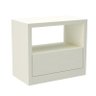 Mesa de Cabeceira 1 Gaveta 100% Mdf Basic Off White - Dalla Costa - 4