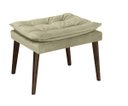 Ver imagem 1 de Puff Banqueta Decorativa Para Sala E Quarto Opala Suede Bege -LM DECOR