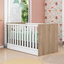 Ver imagem 5 de Jogo de Quarto Infantil Gr e Cômoda e Berço 1340 Doce Sonho:carvalho/branco