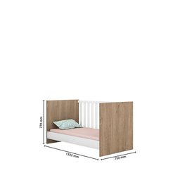 Jogo de Quarto Infantil Gr e Cômoda e Berço 1340 Doce Sonho:carvalho/branco - 8