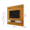 Ver imagem 4 de Painel Ripado para TV até 75 Polegadas com LED MDF 250cmx240cm Trento