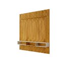 Ver imagem 7 de Painel Ripado para TV até 75 Polegadas com LED MDF 250cmx240cm Trento Marrom Cedro/Bali