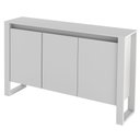Ver imagem 2 de Balcão Buffet Aparador para Escritório 136cm com 3 Portas Me4147 Branco