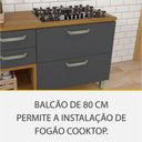 Ver imagem 6 de Cozinha 4 Peças Ripado Torre Quente Princesa 100% Mdf Nesher