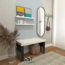 Ver imagem 3 de Banco Ripado para Hall de Entrada ou Recepção 80cm Yescasa