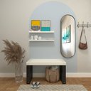 Ver imagem 2 de Banco Ripado para Hall de Entrada ou Recepção 80cm Yescasa