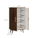 Ver imagem 4 de Armário Multiuso 2 Portas Lincon Yescasa