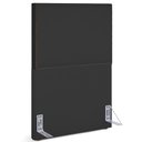 Ver imagem 1 de Cabeceira Cama Box Solteiro Com Tachas 100 cm Vicenza L02 Suede Preto - Lyam Decor