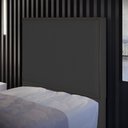 Ver imagem 2 de Cabeceira Cama Box Solteiro Com Tachas 100 cm Vicenza L02 Suede Preto - Lyam Decor