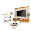 Ver imagem 1 de Estante Home Theater Nobre Off White Cinamomo e Aparador Infinity e Mesa de Centro Sky Off White– Hb