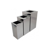 Lixeira em Aço Inox 30l Aro Quadrada - 4