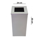 Ver imagem 3 de Lixeira em Aço Inox 30l Aro Quadrada