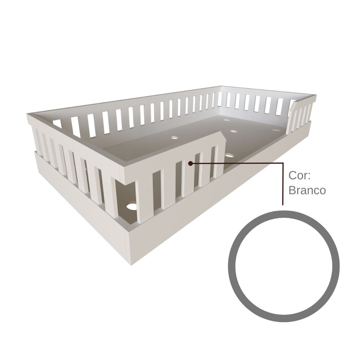 Cama Infantil Montessoriana Solteiro com Colchão Cori Yescasa - 16