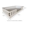 Cama Infantil Montessoriana Solteiro com Colchão Cori Yescasa - 6