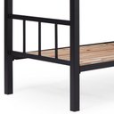 Ver mais imagens de Beliche Tubular Solteiro para Colchão 188x78cm Preto