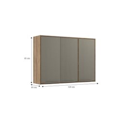 Armário Aéreo para Cozinha 3 Portas 120cm sem Vidro Lavinia - 4 Armário Aéreo para Cozinha 3 Portas 120cm sem Vidro Lavinia - 4