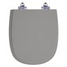Assento Sanitário Laqueado Soft Close Sabatini Cinza Escuro para Vaso Icasa - 1