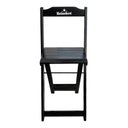 Ver imagem 4 de Cadeira Bistrô Dobrável Madeira Hei Preta