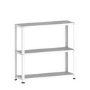 Ver imagem 3 de Estante Multiuso 3 Prateleiras 92cm Aço Cinza/Branco