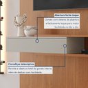Ver imagem 6 de Painel para TV até 65 Polegadas MDF 182CMX217CM Impérium