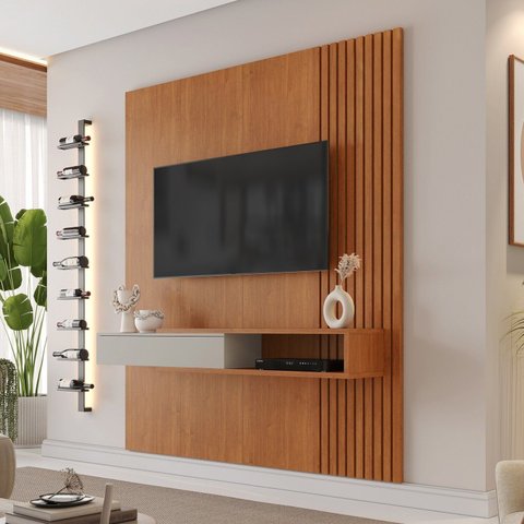Painel para TV até 65 Polegadas MDF 182CMX217CM Impérium