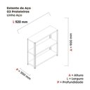Ver imagem 4 de Estante Multiuso 3 Prateleiras 92cm Aço