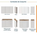 Ver imagem 4 de Cozinha Modulada 8 Peças 3 Aéreos 3 Balcões Adega e Toalheiro Ipanema CabeCasa MadeiraOriginals