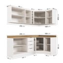 Ver imagem 5 de Cozinha Modulada 8 Peças 3 Aéreos 3 Balcões Adega e Toalheiro Ipanema CabeCasa MadeiraOriginals