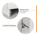Ver mais imagens de Cozinha Modulada 8 Peças 3 Aéreos 3 Balcões Adega e Toalheiro Ipanema CabeCasa MadeiraOriginals Bran