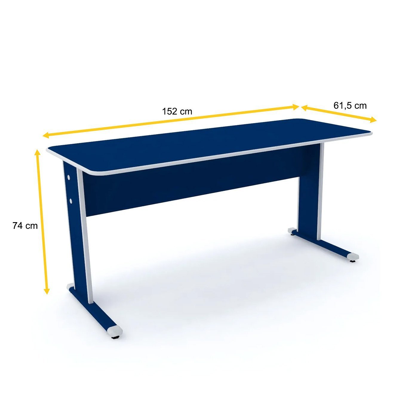 MESA P/ ESCRITÓRIO 152X61 PANDIN MAXXI - AZUL/CINZA MX150 - 2